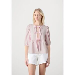 Vero Moda Tie Top Pink Ballerina Large NWT